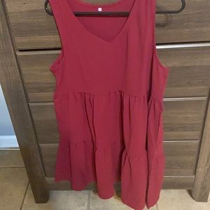 New without tags Burgundy swing dress size med